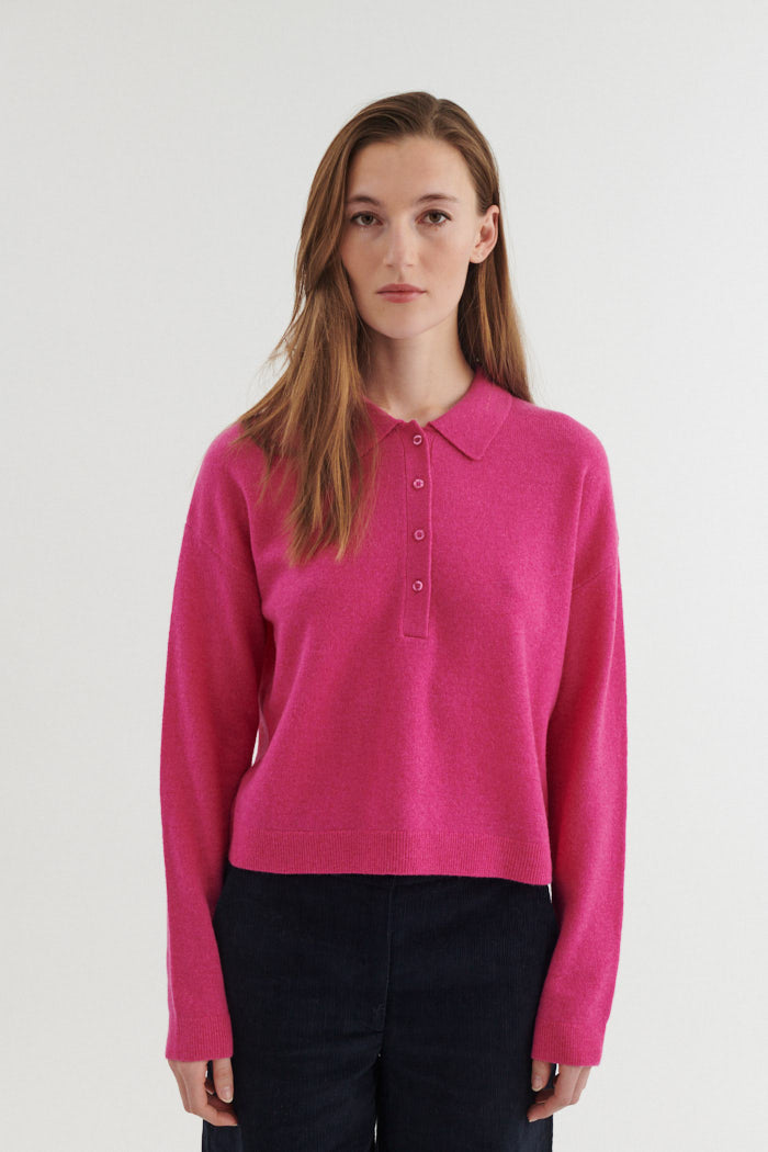 Basic Apparel Selem Polo Sweaters 670 Purple Orchid